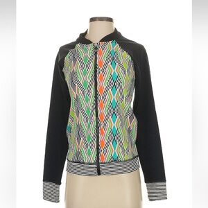 Trina Turk Colorful Geometric Women's Track XS Jacket
